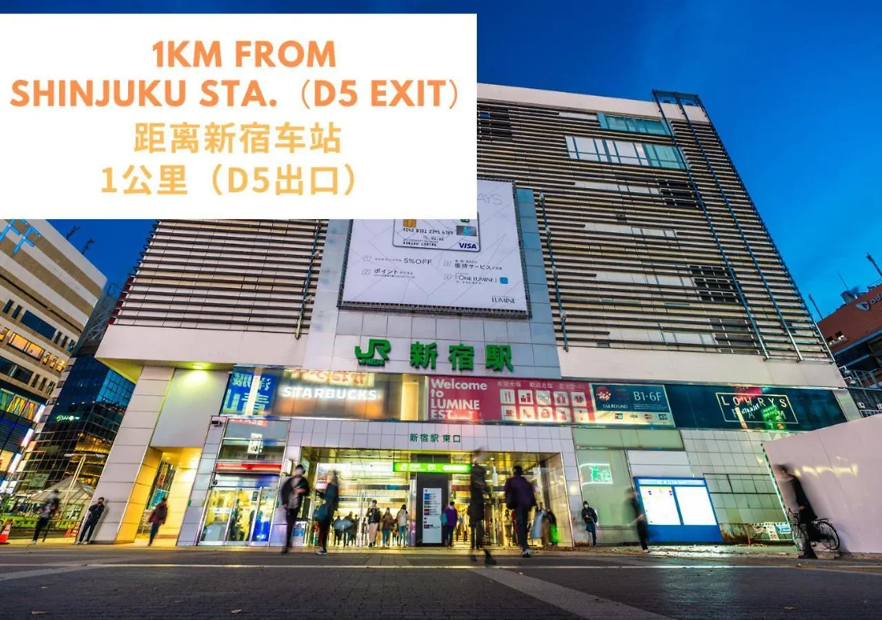 【Newly Built】3Mins To Sta./1Km To Shinjuku/Max6/103 Apartment Tokyo Japan